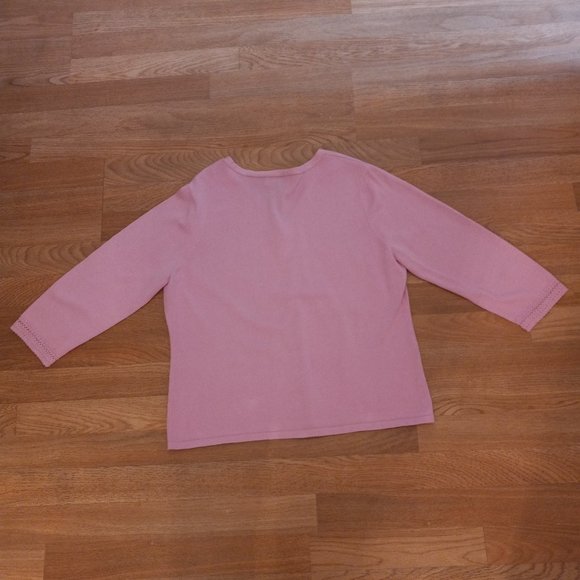 Girls' Laura Scott Pink Cardigan Size XL (18) - Picture 3 of 7